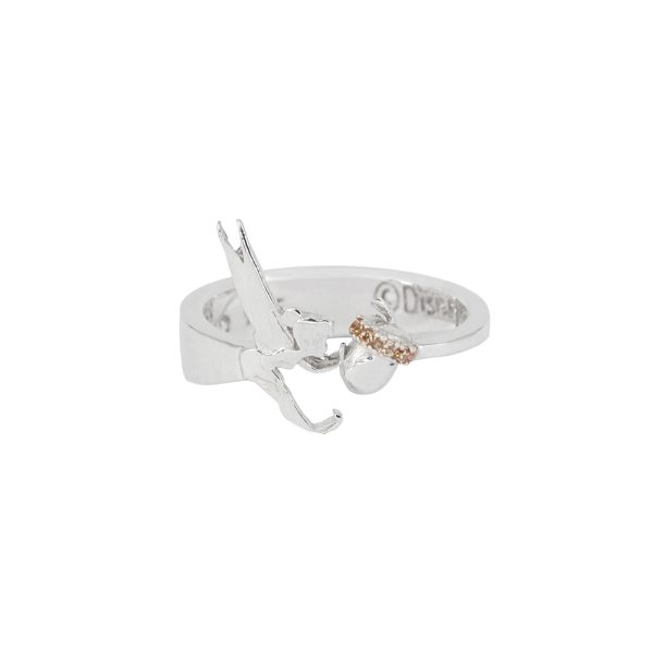 Anillo diseño campanita y bellota en plata italiana Brilho