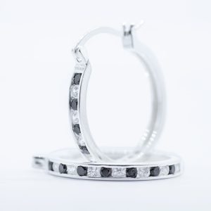 Aros candonga de plata italiana 925 en 4,9gr Brilho
