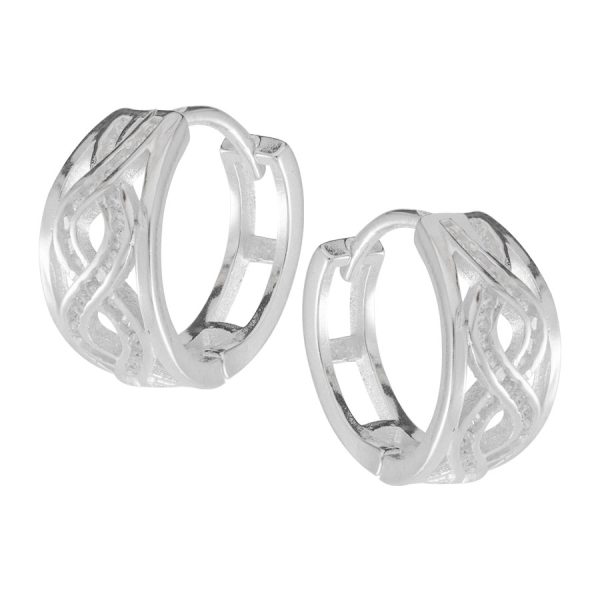 Aros huggies con micro circones blancos Brilho