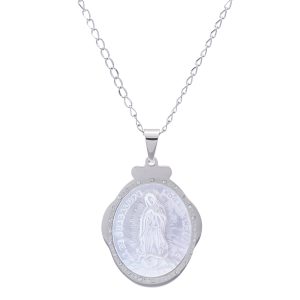 Conjunto religiosos virgen de la Guadalupe acero Brilho