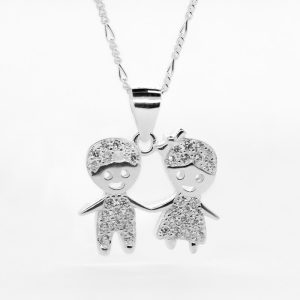 Dije de plata 925 diseño de niños