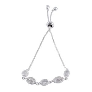 Pulsera de plata italiana 925 diseños variados y ajustable Brilho