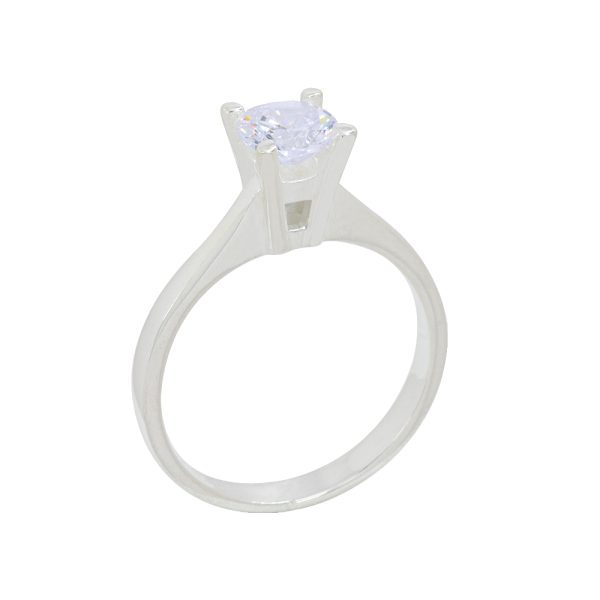 Anillo compromiso talla 10 de plata italiana 925 Brilho