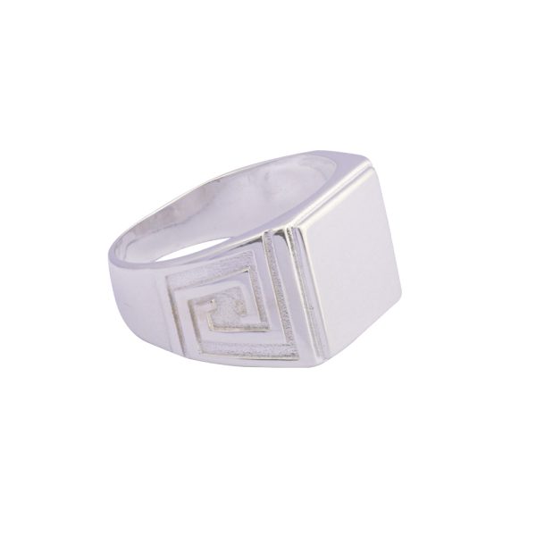 Anillo sello de 8,1 gramos de plata italiana 925 Brilho