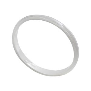 Anillo de compromiso liso talla 27 de 1,9 gramos Brilho