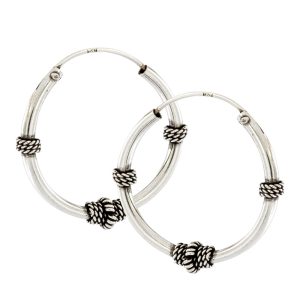 Aros argollas envejecidos de plata italiana 925 en 3gr Brilho