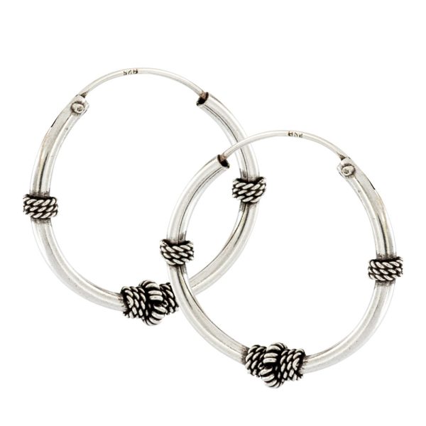 Aros argollas envejecidos de plata italiana 925 en 3gr Brilho