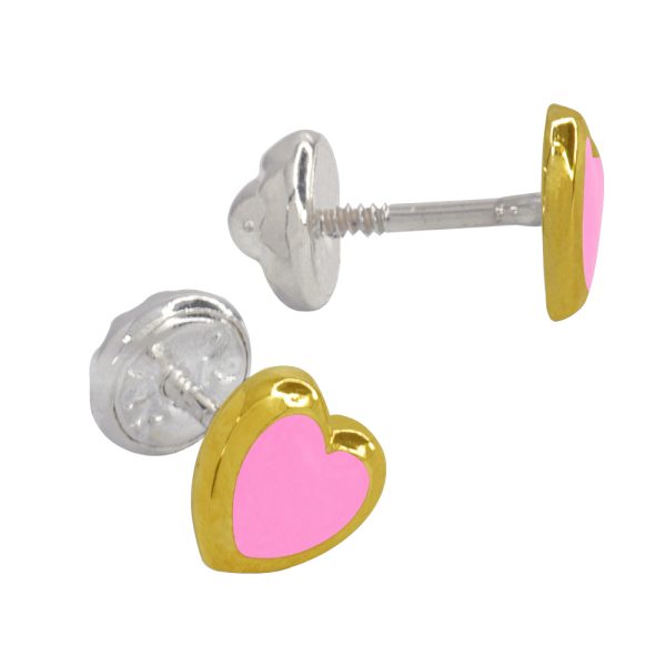 Aros topo en plata italiana 925 y enchapdo en oro Brilho