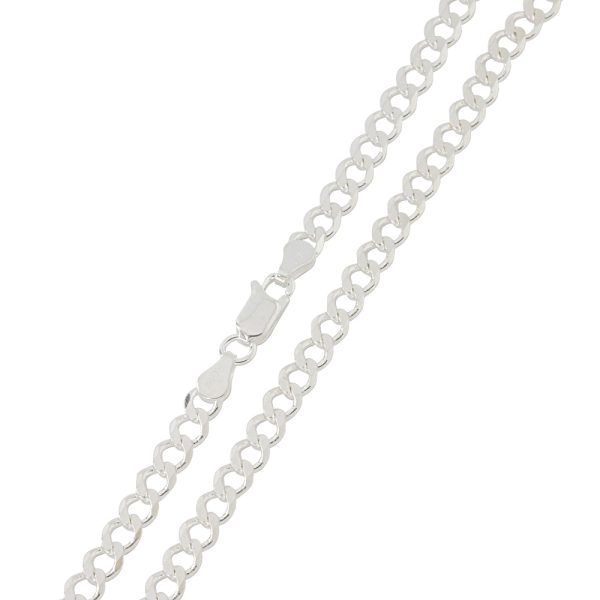 Cadena grumet de 50cm en plata italiana 925 Brilho