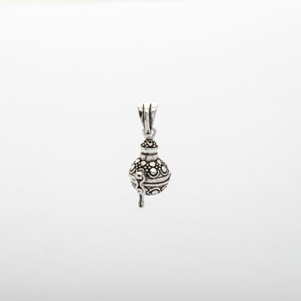 Dije colgante religioso enjevecido en 5,5gr plata italiana 925 Brilho