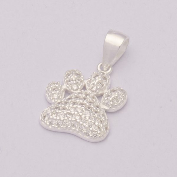 Conjunto collar y colgante patita de perrito en 4,54gr Brilho - Imagen 2