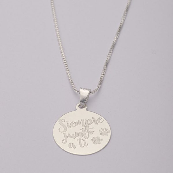 Conjunto collar y colgante de 5,8gr Brilho