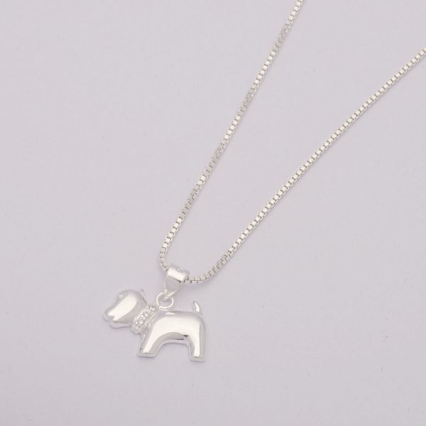 Conjunto collar y colgante de perrito en 4,3gr Brilho