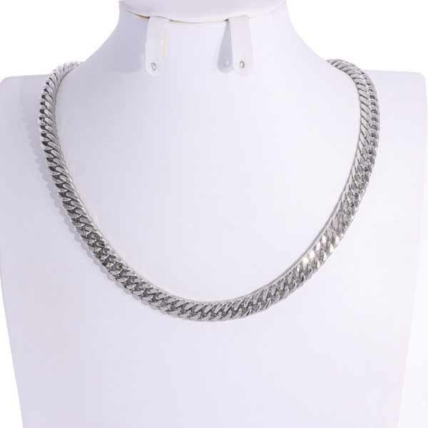 Cadena grumet de 50cm en acero inoxidable 316 Brilho