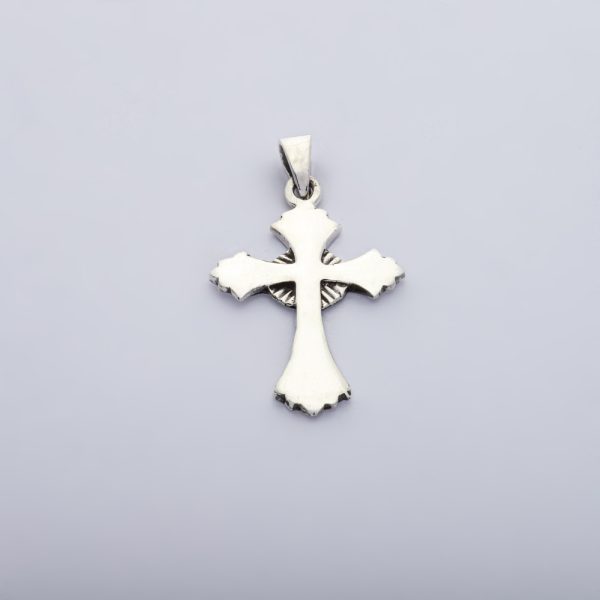 Dije colgante cruz de 4,2 gramos plata italiana 925 Brilho