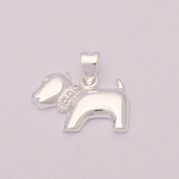 Conjunto collar y colgante de perrito en 4,3gr Brilho - Imagen 2