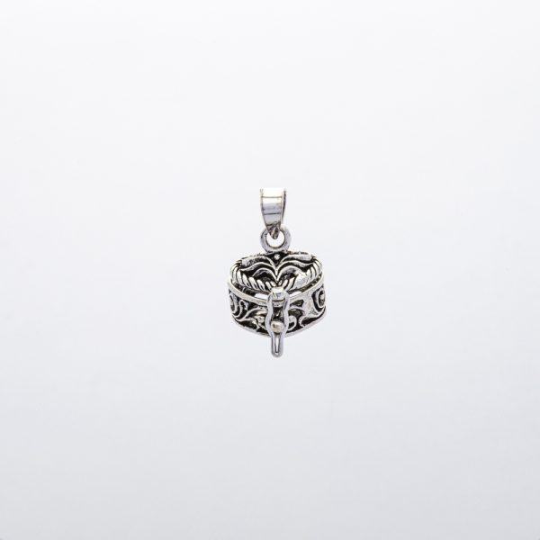 Dije religioso enjevecido de 3,7gramos plata italiana 925 Brilho