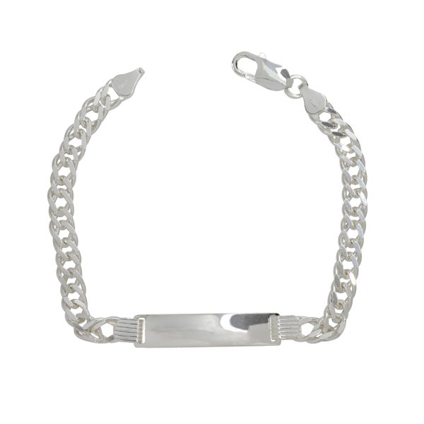 Pulsera piocha tejido Grumet doble 21cm 9,6gr Brilho