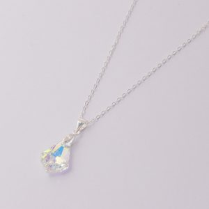 Collar de Plata Italiana 925. Diseño: Cristal Tipo Swarovski. Largo de 40cm. SKU: PCO0920021-UNI Brilho.