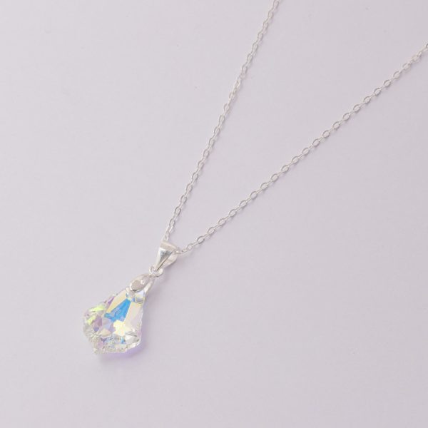 Collar de Plata Italiana 925. Diseño: Cristal Tipo Swarovski. Largo de 40cm. SKU: PCO0920021-UNI Brilho.