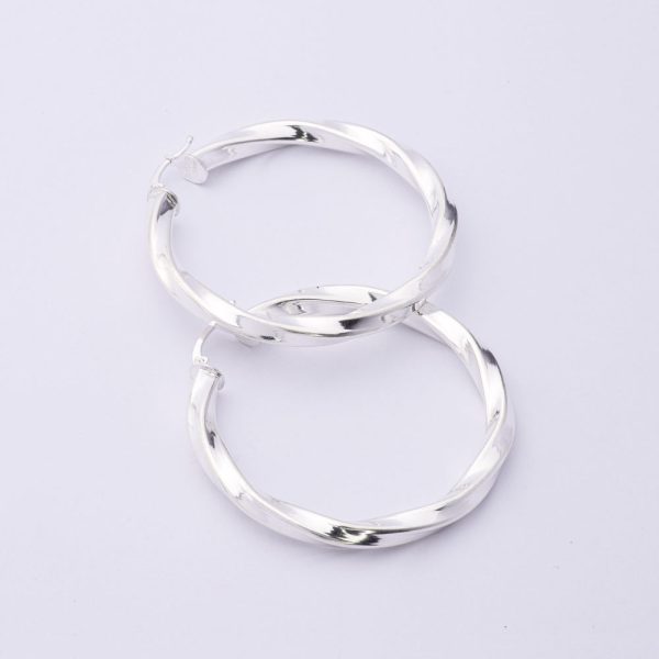 Aros Candonga. Plata Italiana 925 Peso de 13,4 Gramos. Ancho 5,5 cm. Anto 5,9 cm. Cierre Italiano. SKU: PCA0122002-5,7-13,4gr. Brilho.