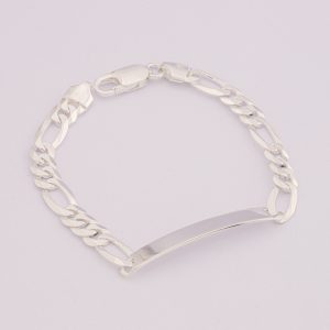 Pulseras Piochas de Hombre. Tejido Cartier. Plata Italiana 925. Peso de 10 Gramos. Largo de 18 cm. SKU: PPU1722003-10GR|18cm Brilho.
