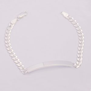 Pulseras Piocha Grumet. Plata Italiana 925. Peso de 8,3 Gramos. Largo de 20 Centímetro. Ancho de 0,5 Milímetros SKU: PPU1722003-8,3GR/20cm Brilho.