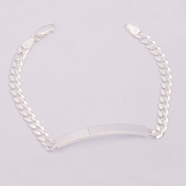 Pulseras Piocha Grumet. Plata Italiana 925. Peso de 8,3 Gramos. Largo de 20 Centímetro. Ancho de 0,5 Milímetros SKU: PPU1722003-8,3GR/20cm Brilho.