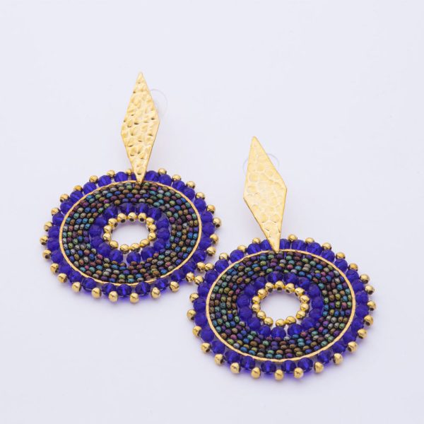 Aros aretes enchape en oro mostacilla Brilho - Imagen 4