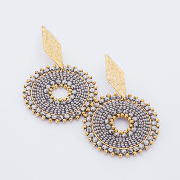 Aros aretes enchape en oro mostacilla Brilho - Imagen 5