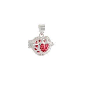 Llamador de Ángeles. Plata Italiana 925. Diseños: Corazón de Color - Corazón con Alas de Ángel - Palomas con Colores. SKU: PDJ1020049 Brilho. Es un hermoso amuleto que tiene como función proteger y velar por la seguridad de la persona que lo posee. Los llamadores de ángeles son mucho más que una joya; es un símbolo de amor, protección y conexión tanto para la madre como para el bebé. Con sus beneficios emocionales y espirituales, esta pieza de joyería atemporal se ha ganado un lugar especial en el corazón de muchas familias alrededor del mundo.