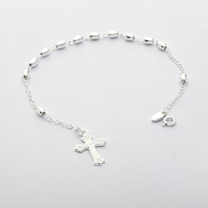 Pulsera Denario. Plata Italiana 925. Peso de 2,5 Gramos. Largo de 18cm. SKU: PCM1822001#246 Brilho.